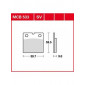 Τακάκια μοτοσυκλέτας TRW MCB533SV thumb