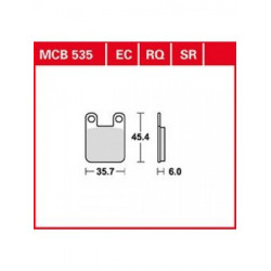 Τακάκια μοτοσυκλέτας TRW MCB535