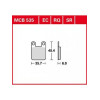 Τακάκια μοτοσυκλέτας TRW MCB535SR