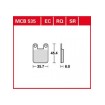 Τακάκια μοτοσυκλέτας TRW MCB535SR thumb