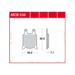 Τακάκια μοτοσυκλέτας TRW MCB536