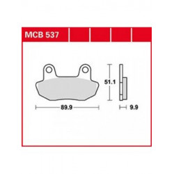 Τακάκια μοτοσυκλέτας TRW MCB537