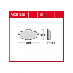 Τακάκια μοτοσυκλέτας TRW MCB54 Τακάκια μοτοσυκλέτας TRW MCB54