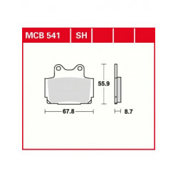 Τακάκια μοτοσυκλέτας TRW MCB541SH