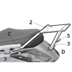 Σχάρα για κεντρική βαλίτσα SHAD Y0XM25ST Σχάρα για κεντρική βαλίτσα SHAD Y0XM25ST