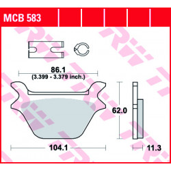 Τακάκια μοτοσυκλέτας TRW MCB583