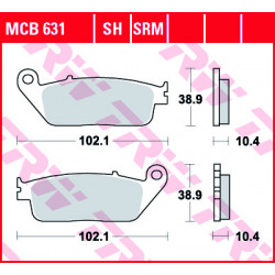 Τακάκια μοτοσυκλέτας TRW MCB631SRM