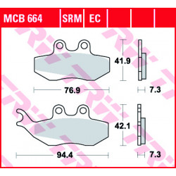 Τακάκια μοτοσυκλέτας TRW MCB664