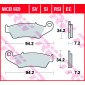 Τακάκια μοτοσυκλέτας TRW MCB669RSI thumb