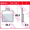 Τακάκια μοτοσυκλέτας TRW MCB674 thumb