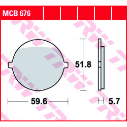 Τακάκια μοτοσυκλέτας TRW MCB676