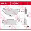 Τακάκια μοτοσυκλέτας TRW MCB677 thumb