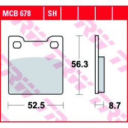 Τακάκια μοτοσυκλέτας TRW MCB678SH