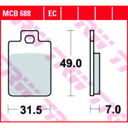 Τακάκια μοτοσυκλέτας TRW MCB688