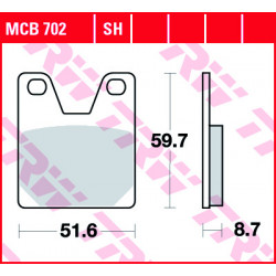 Τακάκια μοτοσυκλέτας TRW MCB702SH
