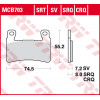 Τακάκια μοτοσυκλέτας TRW MCB703CRQ
