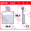 Τακάκια μοτοσυκλέτας TRW MCB708