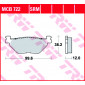 Τακάκια μοτοσυκλέτας TRW MCB722SRM thumb