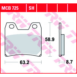Τακάκια μοτοσυκλέτας TRW MCB725SH