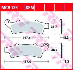 Τακάκια μοτοσυκλέτας TRW MCB726SRM