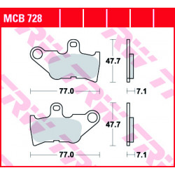 Τακάκια μοτοσυκλέτας TRW MCB728 Τακάκια μοτοσυκλέτας TRW MCB728