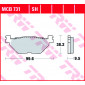 Τακάκια μοτοσυκλέτας TRW MCB731SH thumb