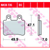 Τακάκια μοτοσυκλέτας TRW MCB735