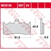 Τακάκια μοτοσυκλέτας TRW MCB736 thumb
