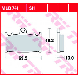 Τακάκια μοτοσυκλέτας TRW MCB741