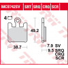 Τακάκια μοτοσυκλέτας TRW MCB742SCR