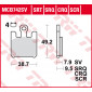 Τακάκια μοτοσυκλέτας TRW MCB742SV thumb