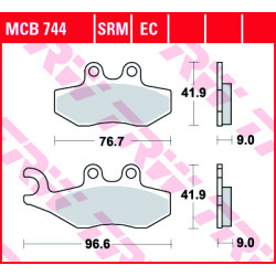 Τακάκια μοτοσυκλέτας TRW MCB744