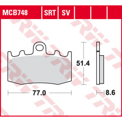 Τακάκια μοτοσυκλέτας TRW MCB748SV