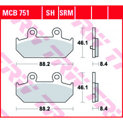 Τακάκια μοτοσυκλέτας TRW MCB751SRM