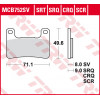 Τακάκια μοτοσυκλέτας TRW MCB752SCR