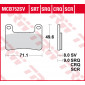 Τακάκια μοτοσυκλέτας TRW MCB752SV thumb