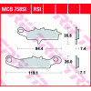 Τακάκια μοτοσυκλέτας TRW MCB758RSI