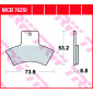 Τακάκια μοτοσυκλέτας TRW MCB762SI thumb