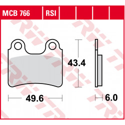 Τακάκια μοτοσυκλέτας TRW MCB766RSI