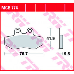 Τακάκια μοτοσυκλέτας TRW MCB774