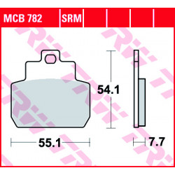 Τακάκια μοτοσυκλέτας TRW MCB782SRM