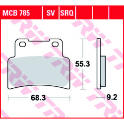 Τακάκια μοτοσυκλέτας TRW MCB785SV