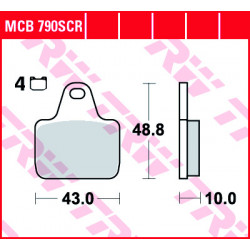 Τακάκια μοτοσυκλέτας TRW MCB790SCR