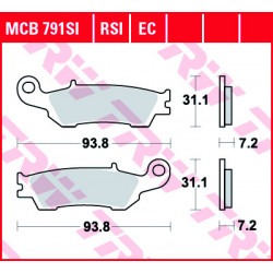 Τακάκια μοτοσυκλέτας TRW MCB791RSI