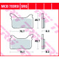 Τακάκια μοτοσυκλέτας TRW MCB793RSI thumb