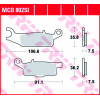Τακάκια μοτοσυκλέτας TRW MCB802SI