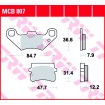 Τακάκια μοτοσυκλέτας TRW MCB807 thumb