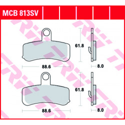 Τακάκια μοτοσυκλέτας TRW MCB813SV
