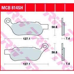 Τακάκια μοτοσυκλέτας TRW MCB814SH