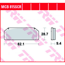 Τακάκια μοτοσυκλέτας TRW MCB815SCR
